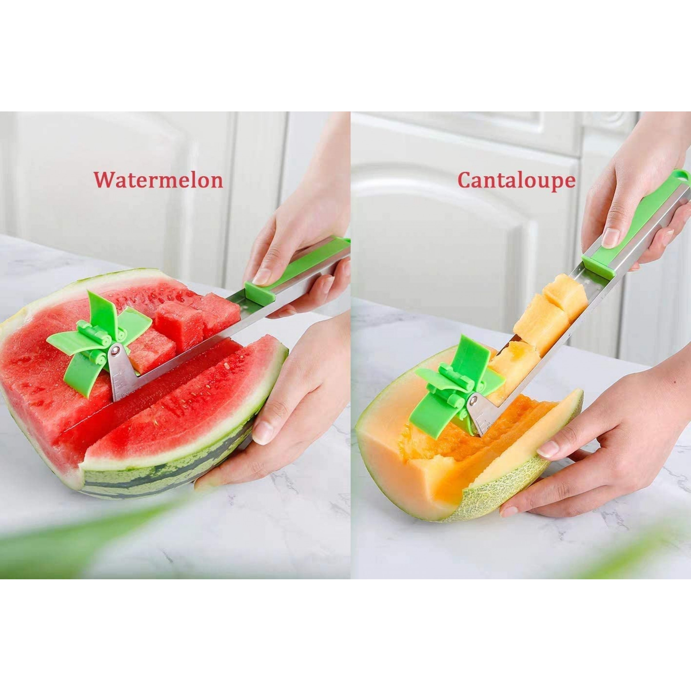 Stainless steel wonder watermelon slicer